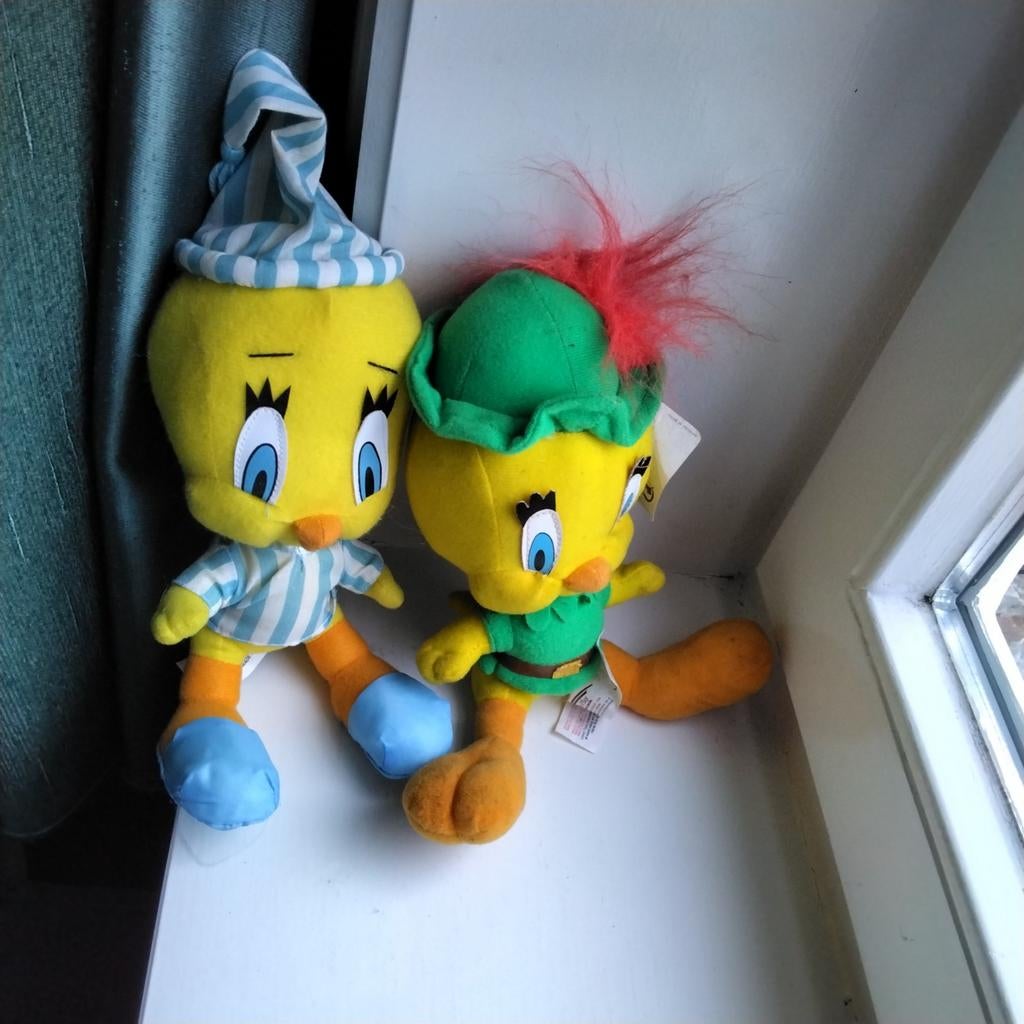 vintage Tweety Bird pluche knuffels van Warner Bros Looney, Kinderen en Baby's, Speelgoed | Knuffels en Pluche, Ophalen of Verzenden