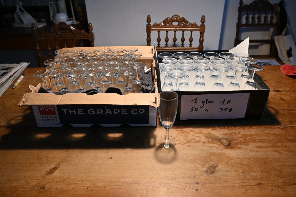 50 cava glazen, Enlèvement, Utilisé, Autres types