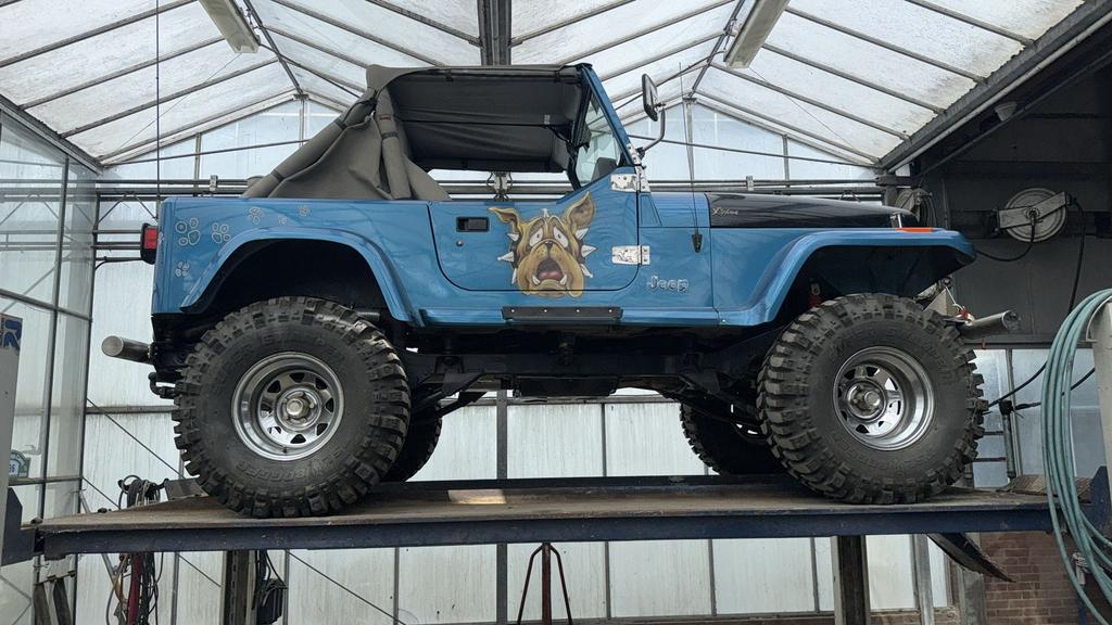 Jeep Wrangler YJ avec CJ7 V8 en pièces, Autos : Pièces & Accessoires, Enlèvement, Jeep