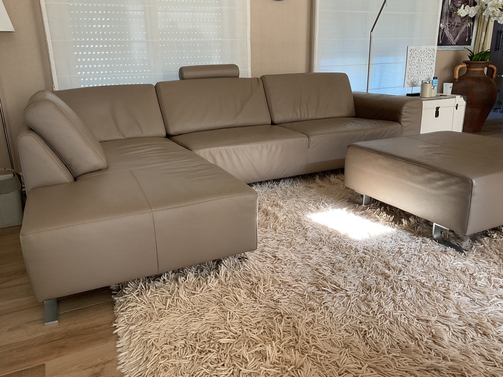 Salon, Huis en Inrichting, Ophalen, Gebruikt, Leer