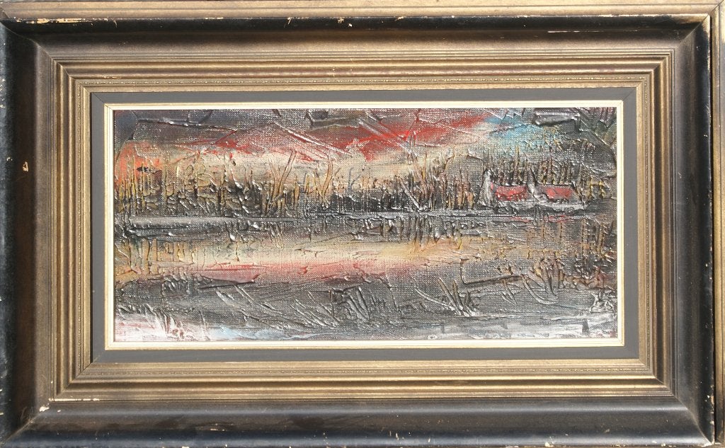 Stefaan Tessely (1933): Landschap (94 x 59 cm), Enlèvement ou Envoi, Daté, Peinture à l'huile, Paysage