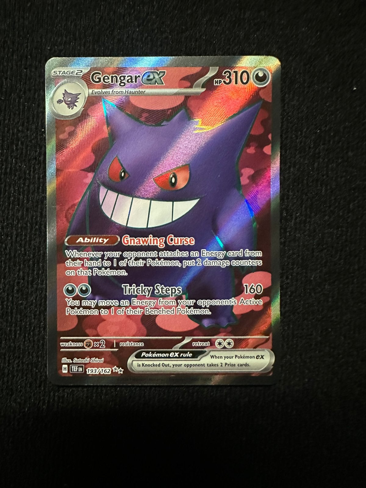 Gengar Ex 193/162 Forces temporelles Packfresh, Enlèvement ou Envoi, Comme neuf, Cartes en vrac