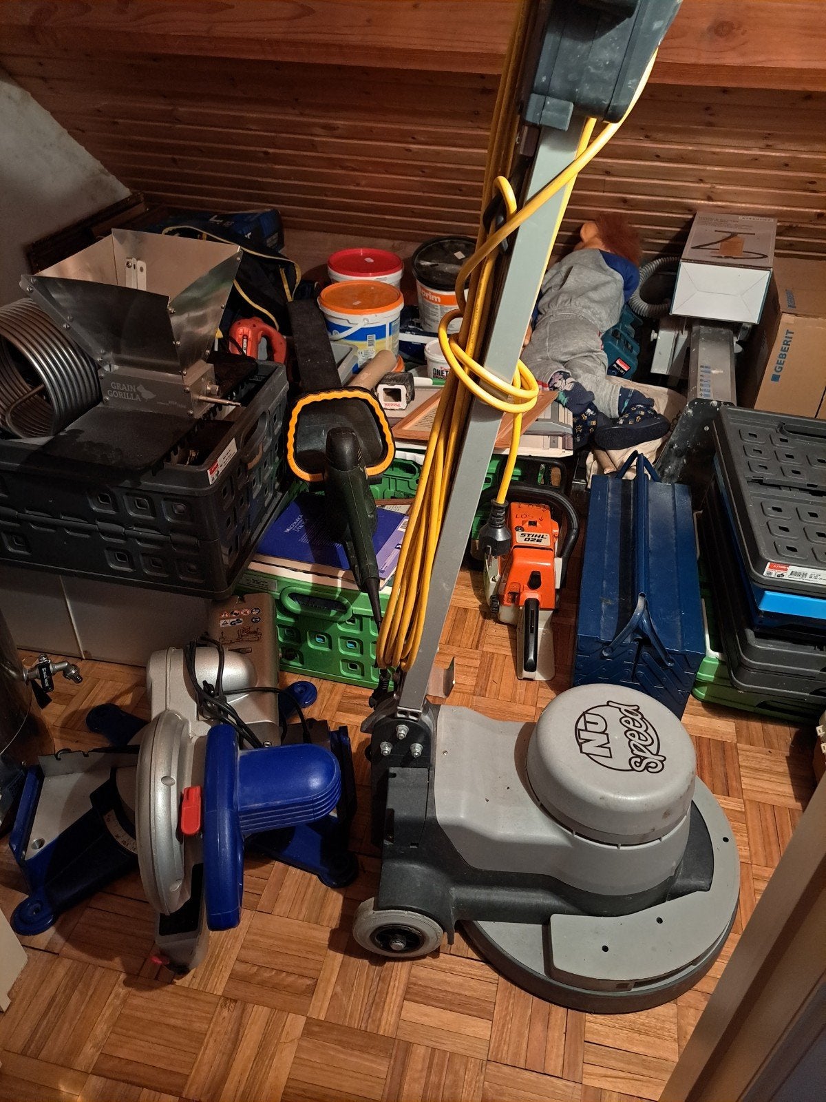 parketschuurmachine, Doe-het-zelf en Bouw, Ophalen, Gebruikt