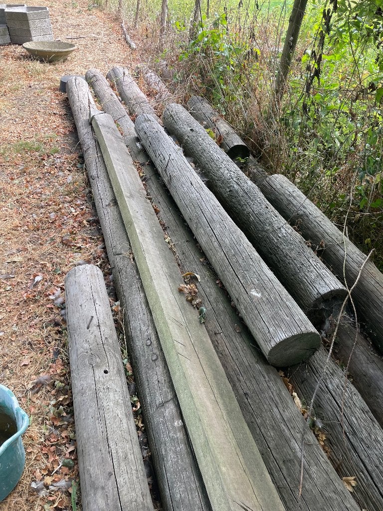 Hout, Ophalen, Gebruikt, 50 mm of meer, Balk
