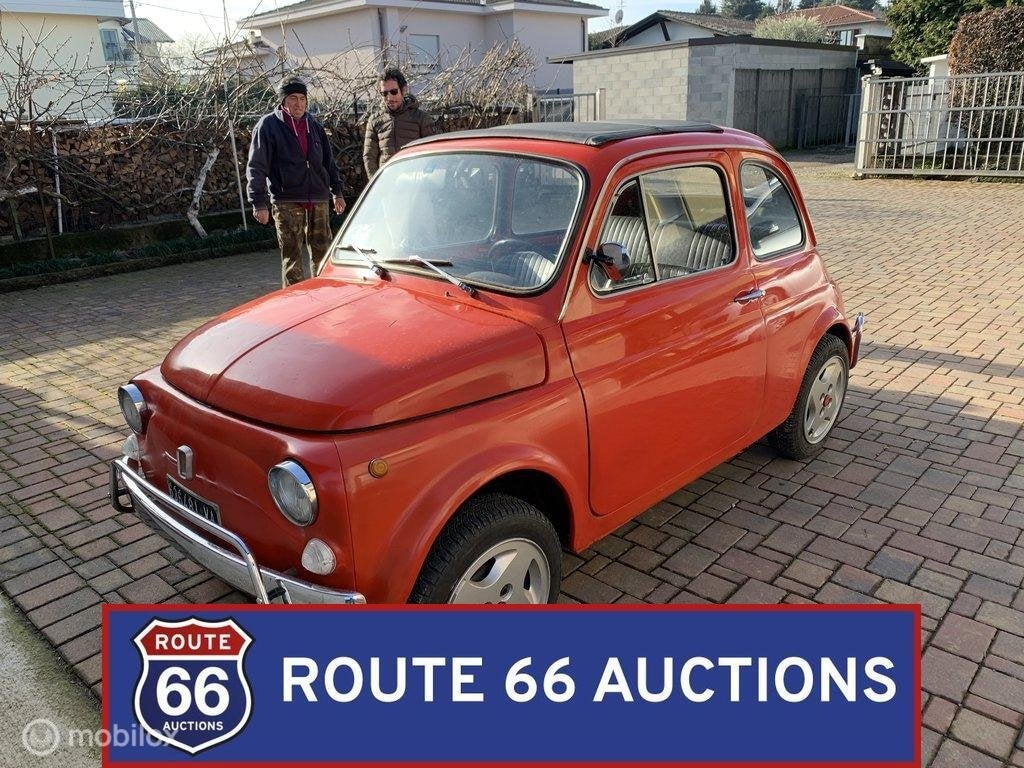 Fiat 500F | 1971 | Route 66 Auctions, Zwart, Bedrijf, Handgeschakeld, Overige carrosserie