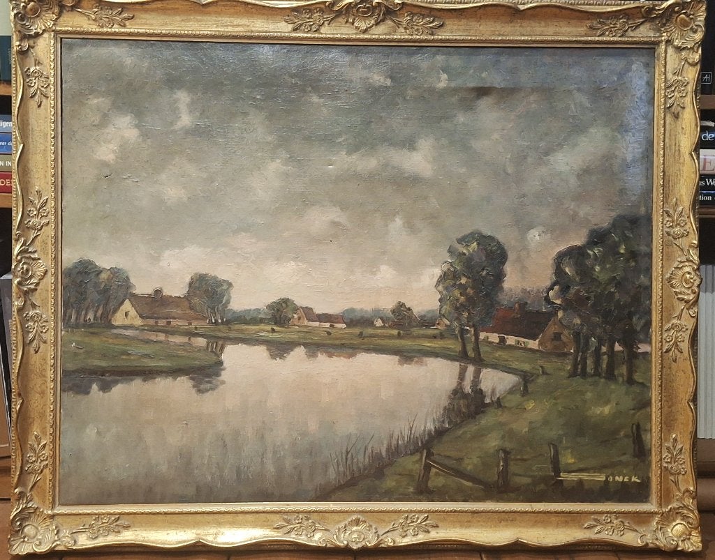 PAUL SONCK 1891 _ 1975, Ophalen, Landschap
