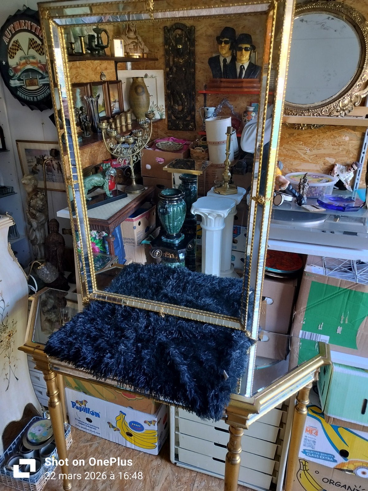 Miroir et console ancienne, Antiquités & Art, Enlèvement