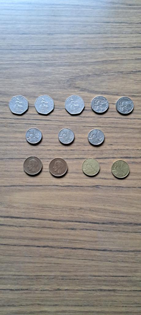 monnaie diverses., Ophalen, Munten
