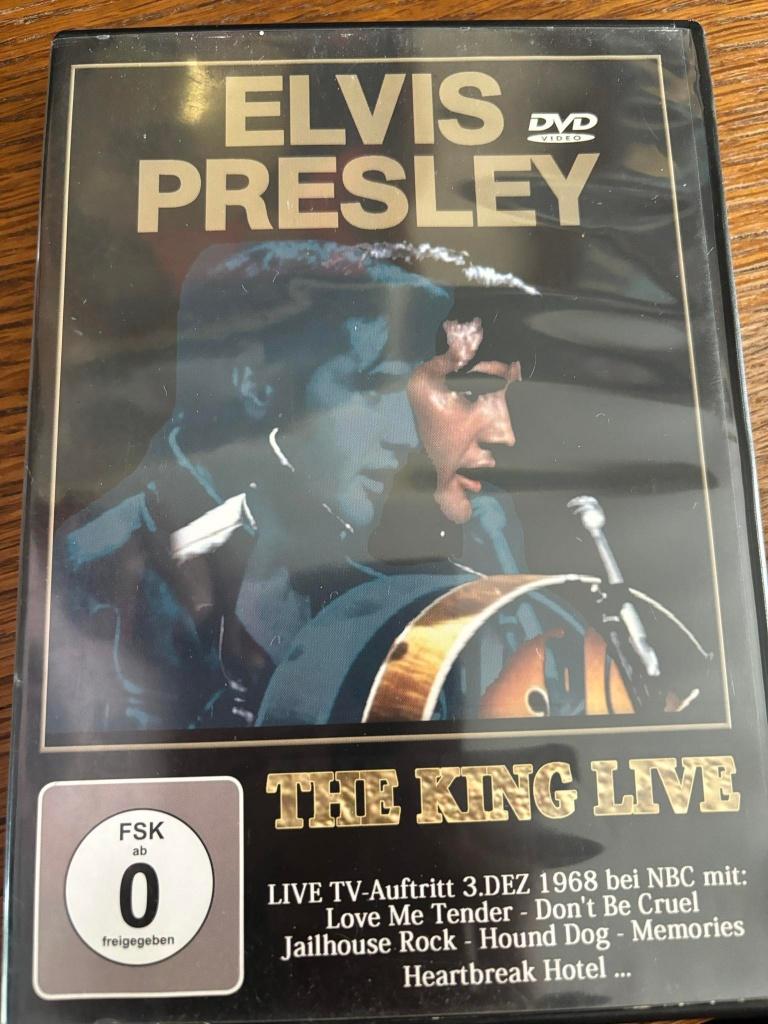 Elvis dvd, the King live, muziek dvd van Elvis, 5 euro, Cd's en Dvd's, Alle leeftijden, Ophalen of Verzenden, Zo goed als nieuw