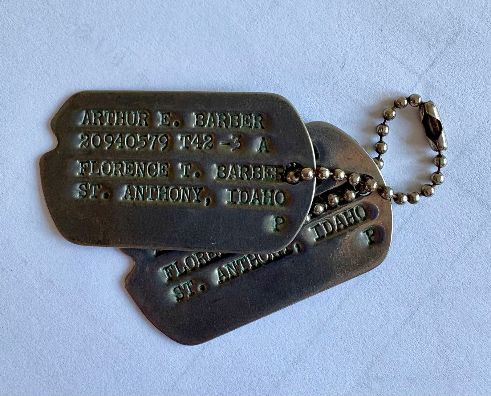 WW2 US army dog tags, Ophalen of Verzenden