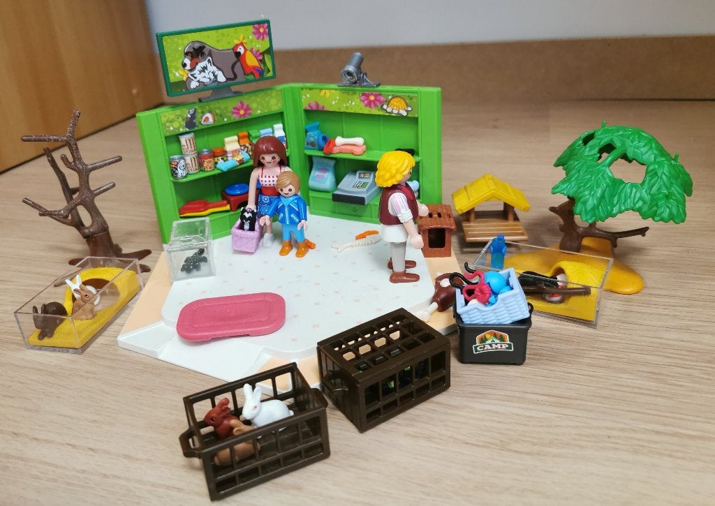 Playmobil animalerie, club canin, écurie, vétérinaire, Enlèvement, Utilisé