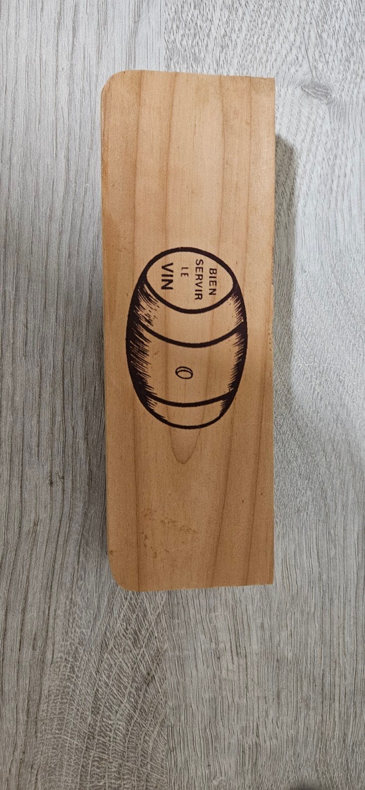 Vintage Franse wijnthermometer in houten kistje (Sommelier), Ophalen, Nieuw, Voedselthermometer, Hout