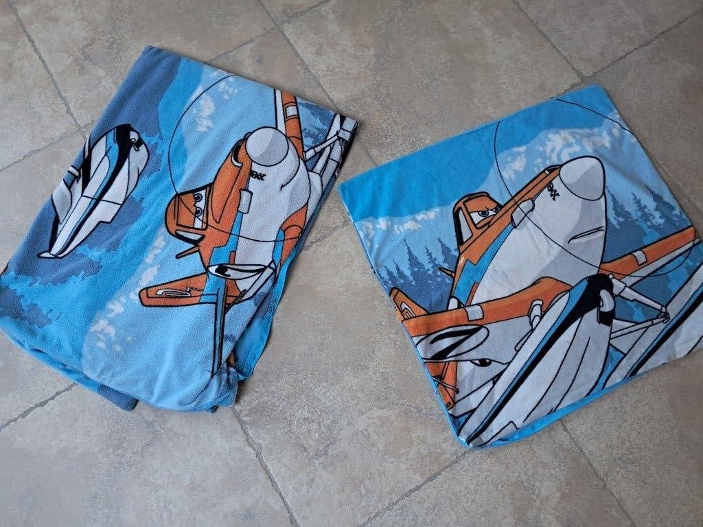 Warm fleece dekbedovertrek Disney, Kinderen en Baby's, Gebruikt, Blauw, Ophalen of Verzenden, Jongetje