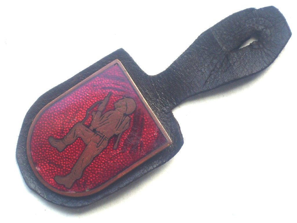 Brevet infanterie fabricat° belge précoce fusilier d'assaut, Collections, Envoi, Armée de terre, Emblème ou Badge
