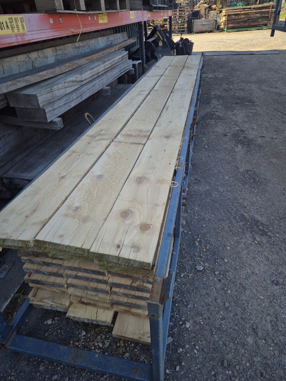 steigerplanken, Ophalen