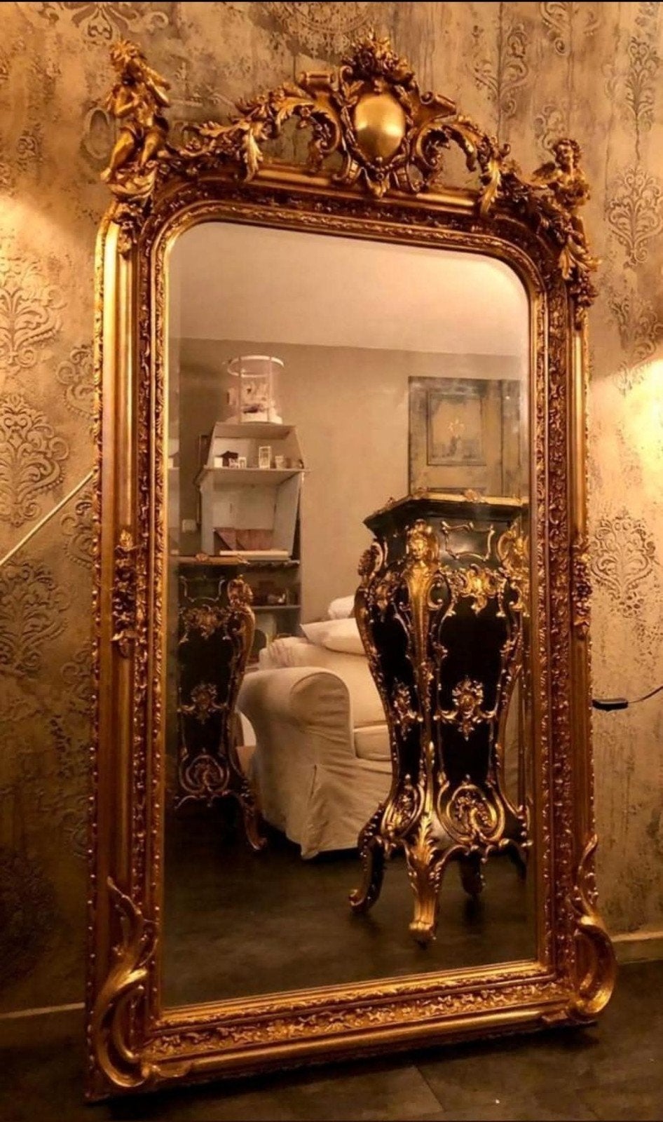 Prachtige Baroque spiegel met engelen

Spiegel is facetgesle, Ophalen