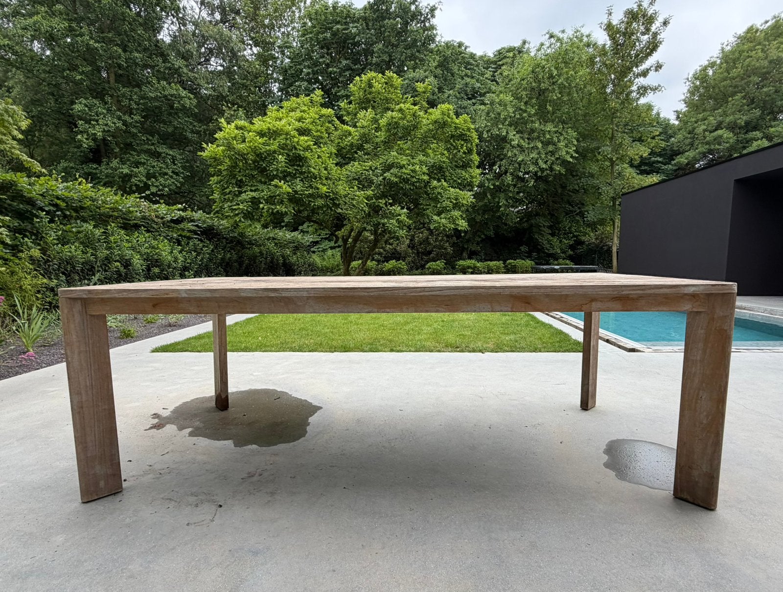 Massief Houten Tuintafel Meubili, Enlèvement, Utilisé