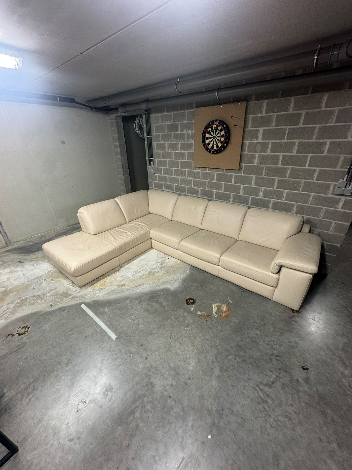 Natuzzi zetel, Huis en Inrichting, Ophalen, Gebruikt, Leer, Modern