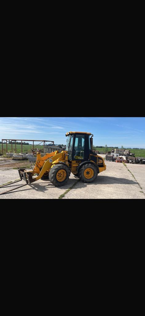 Jcb zx 407 shovel 5 ton met kenteken bak en vorken, Ophalen