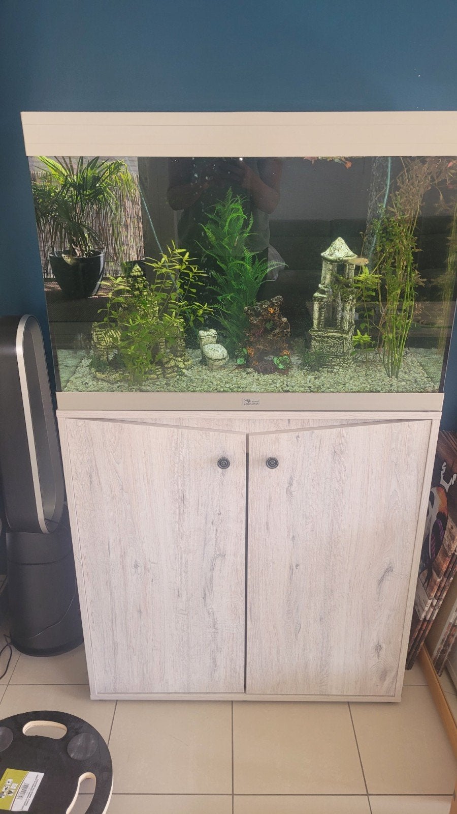 aqarium met vissen en allerlei, Animaux & Accessoires, Poissons | Aquariums & Accessoires, Pompe, Aquatlantis, Comme neuf, Enlèvement