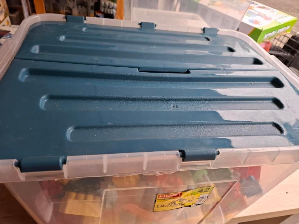 Bak met bouwstenen geen Duplo, Ophalen, Zo goed als nieuw, Overige merken