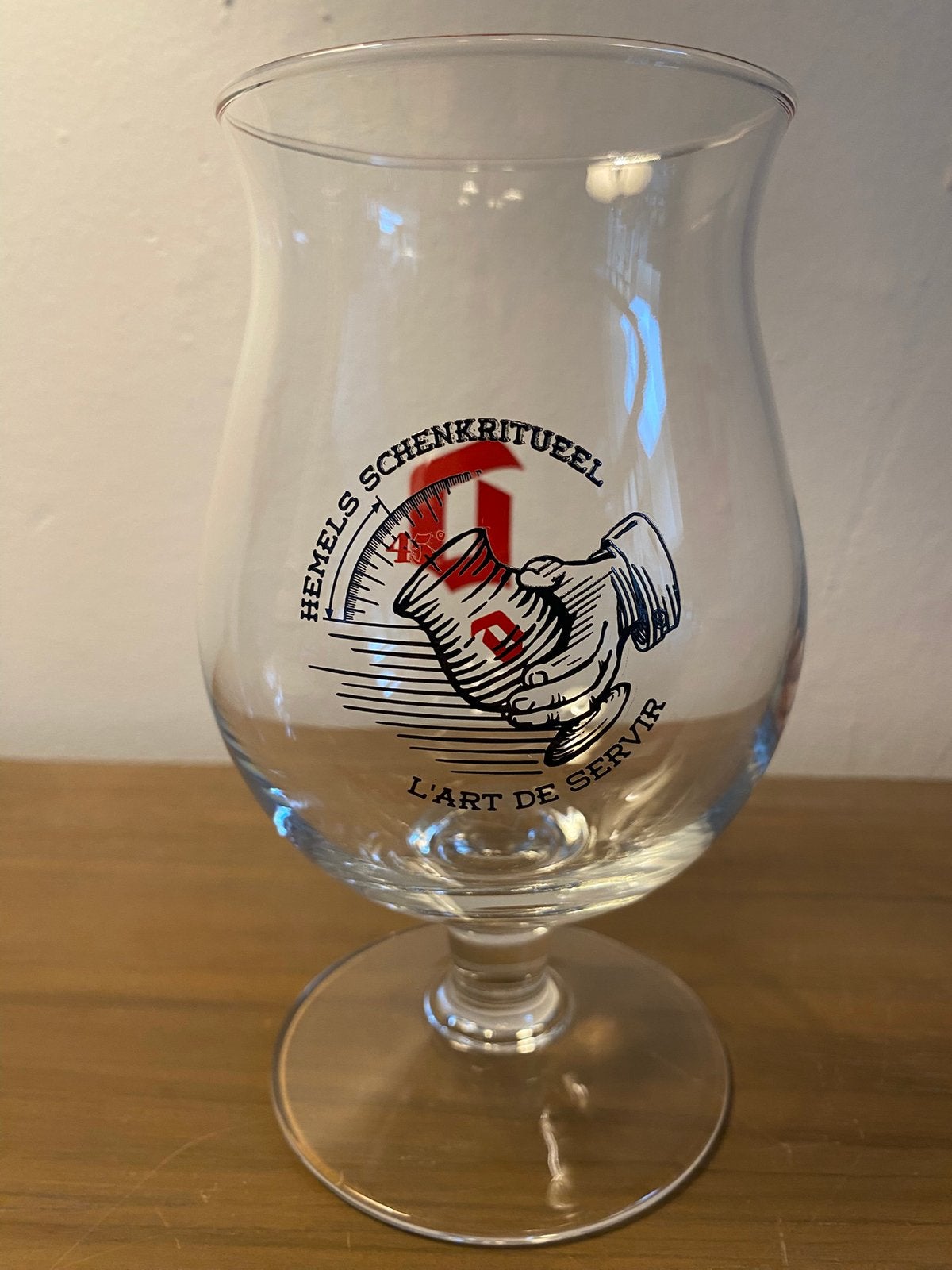Duvel glas hemels schenkritueel, Verzamelen, Ophalen, Zo goed als nieuw, Duvel