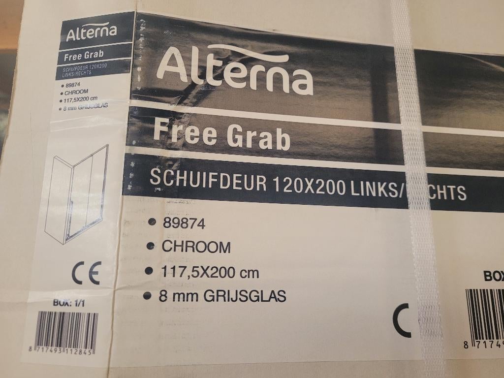 Paroi de douche ALTERNA 120 NEUVE en niche, Enlèvement, Neuf
