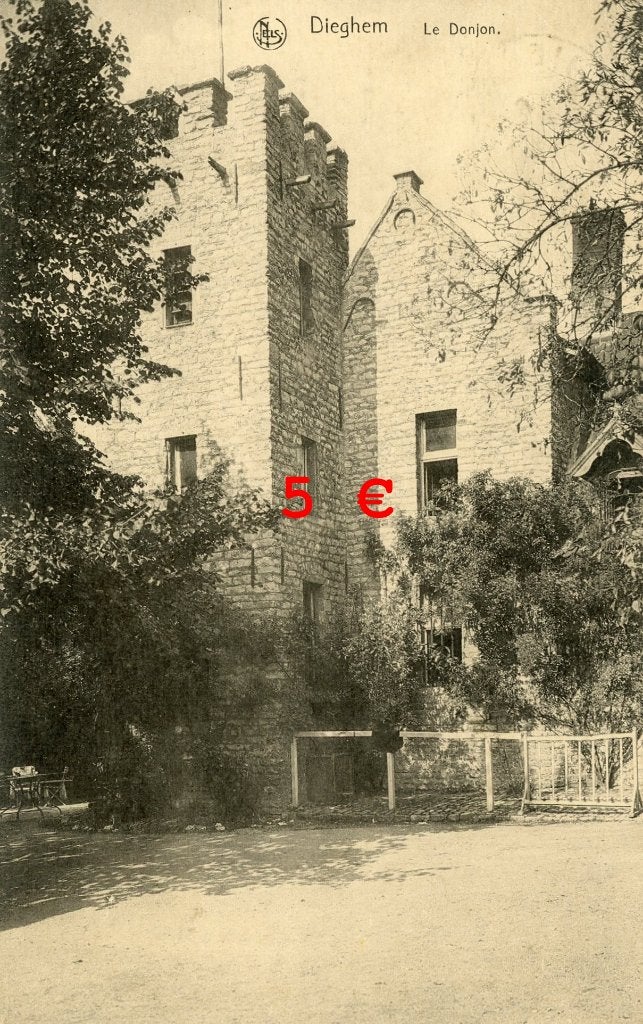 postkaart - De Donjon te Diegem - 1926, Verzenden