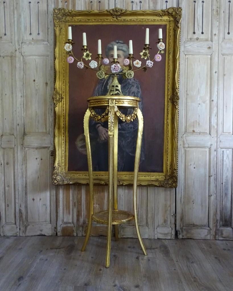 Franse staander met guirlandes, Antiek en Kunst, Ophalen