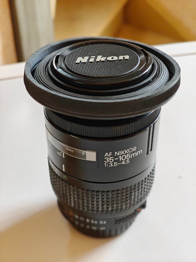 Nikon AF Nikkor 35–105mm f/3.5–4.5 – Goede staat + doppen, Ophalen of Verzenden