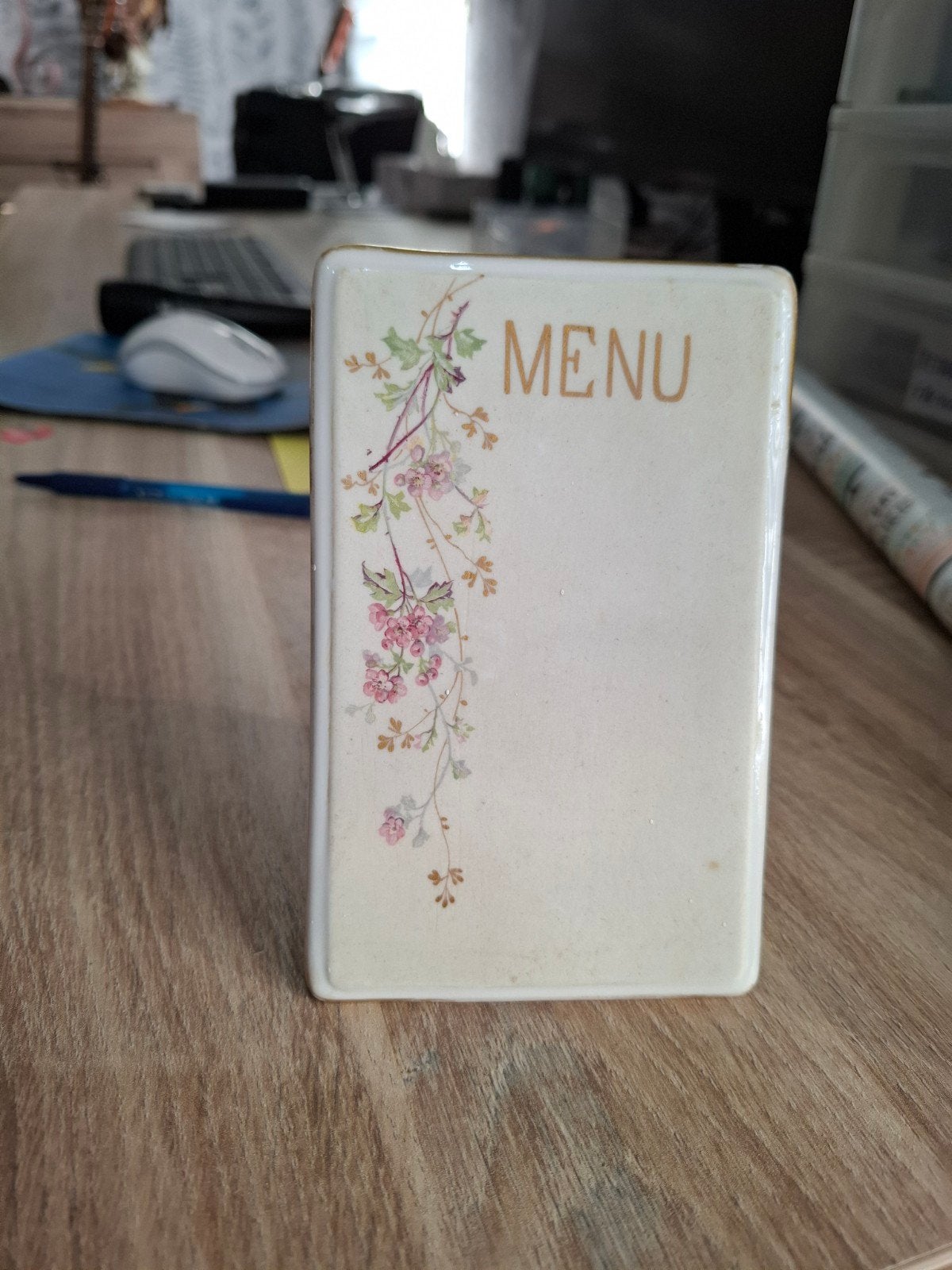 porcelaine menu, Antiek en Kunst, Ophalen of Verzenden
