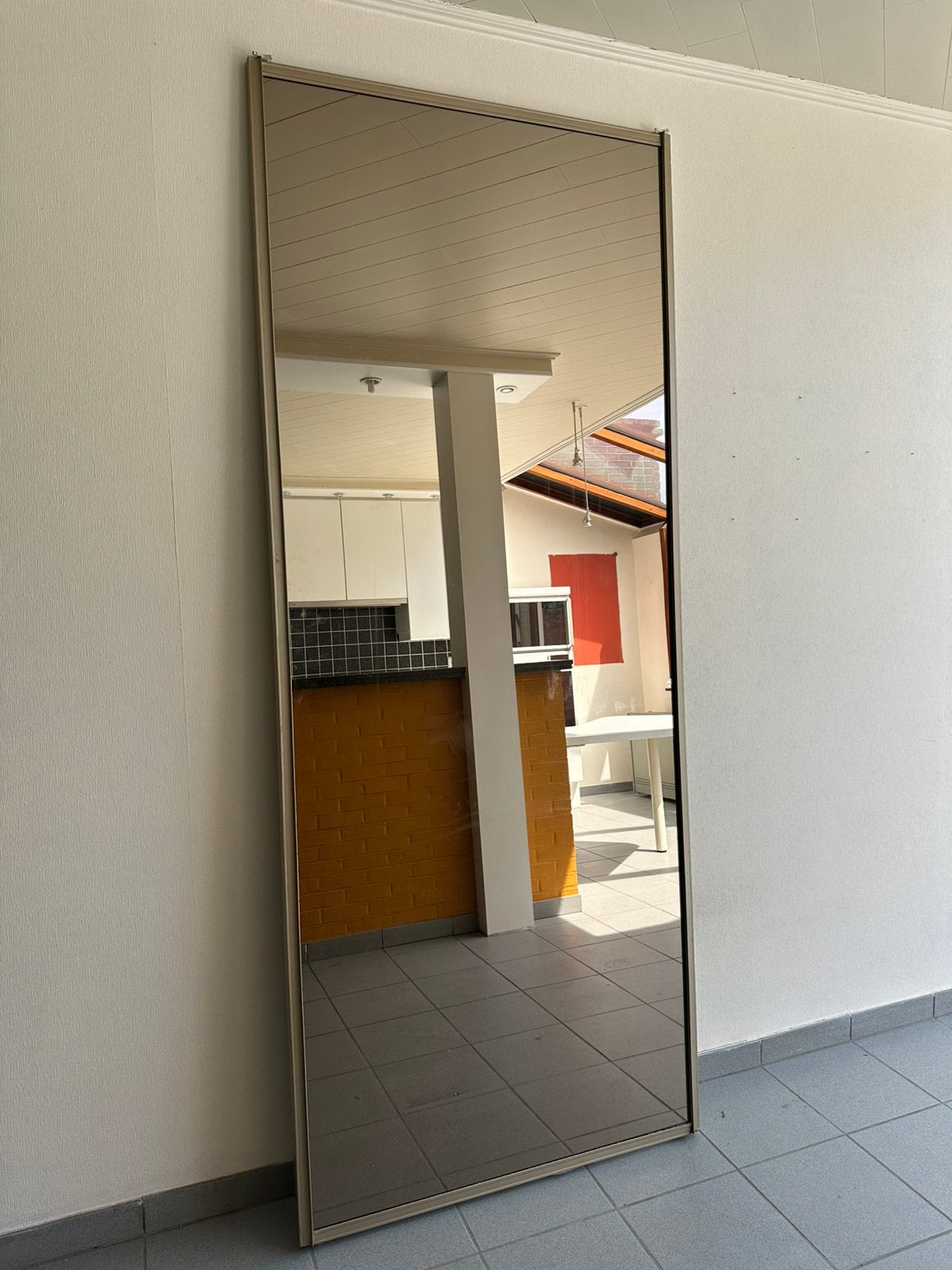 Grote spiegel in smoked glass, Ophalen, Zo goed als nieuw