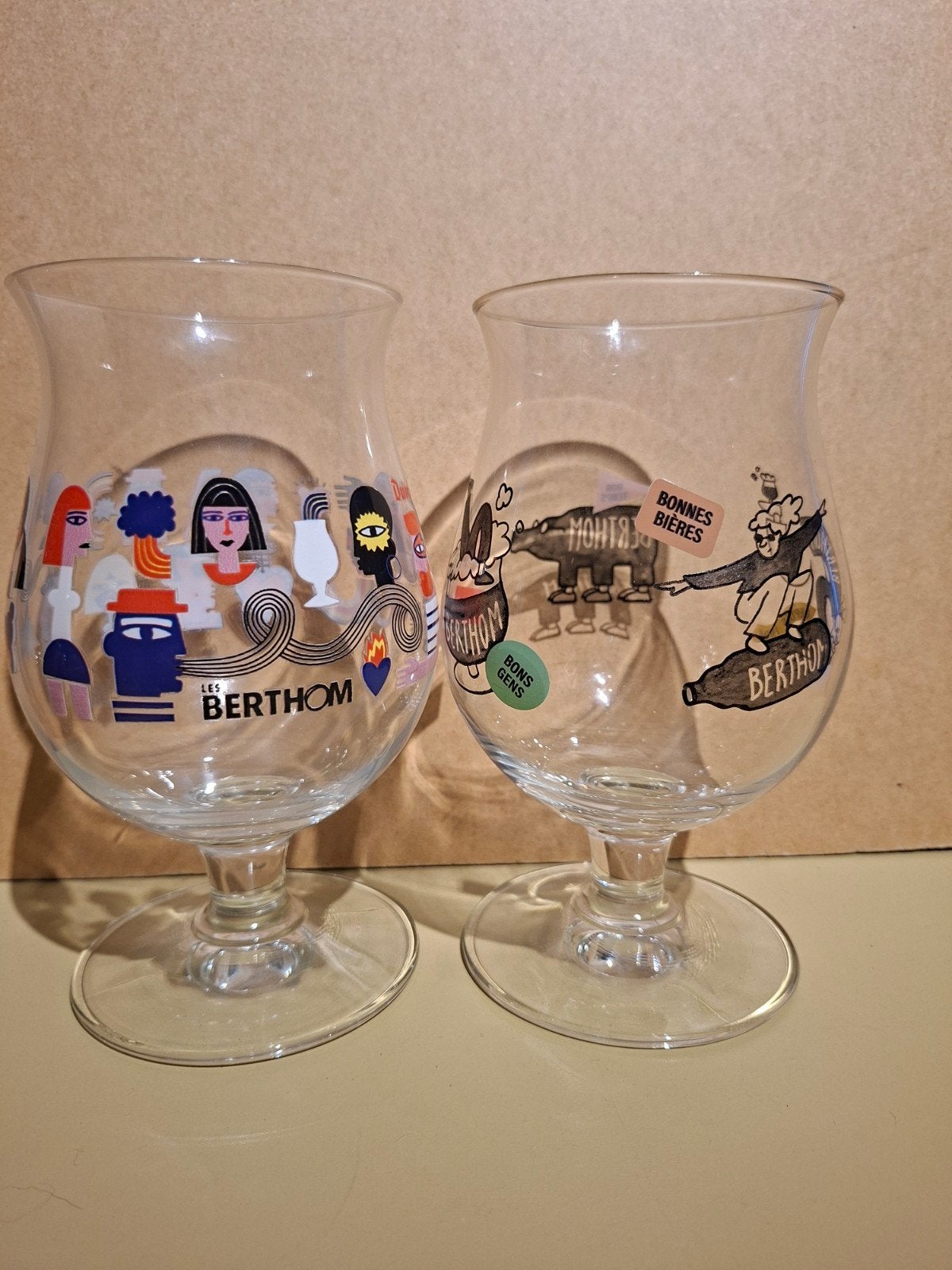 2 verres de chambre à coucher doubles, Enlèvement ou Envoi, Duvel