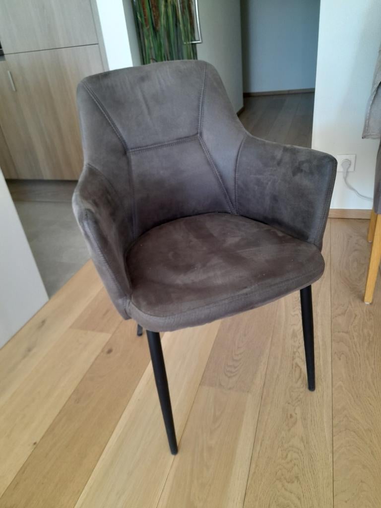 Stoelen 2stuks in suede look, Ophalen