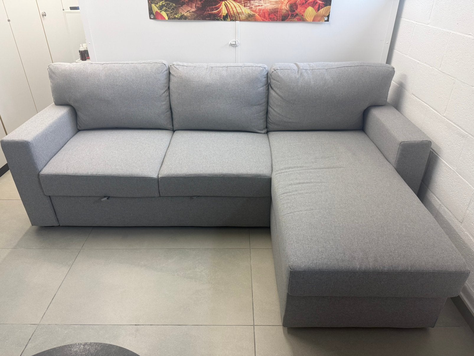 Zetel (bed) nieuwstaat met longchair, Huis en Inrichting, Ophalen, Zo goed als nieuw