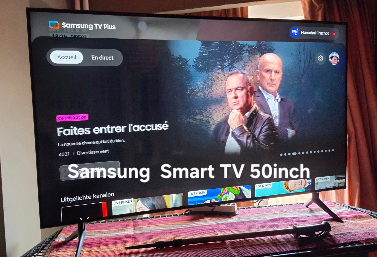 Téléviseur intelligent de 50 pouces de Samsung, TV, Hi-fi & Vidéo, Enlèvement, Samsung, Smart TV