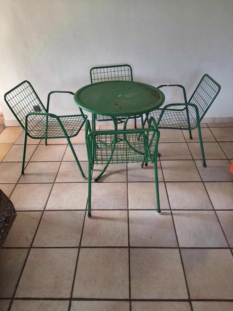 Très beau salon de jardin rétro (année 50-60) modèle Rio, Chaise, Salons de jardin, Aluminium, Utilisé