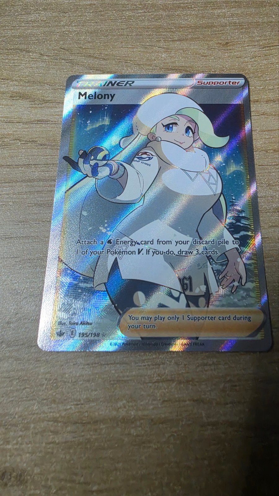 Melony Full Art 195/198 - Sword & Shield: Chilling Reign, Hobby en Vrije tijd, Ophalen
