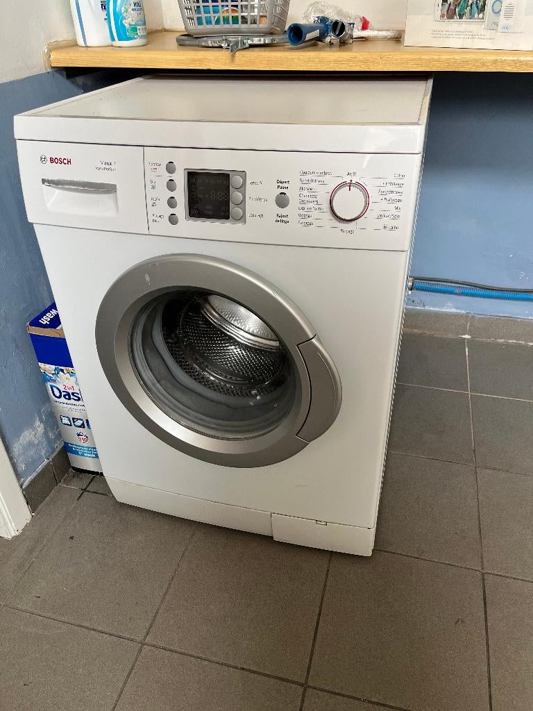 Machine à laver Bosch Maxx 7, 1200 à 1600 tours, 6 à 8 kg, Classe énergétique A ou plus économe, Chargeur frontal