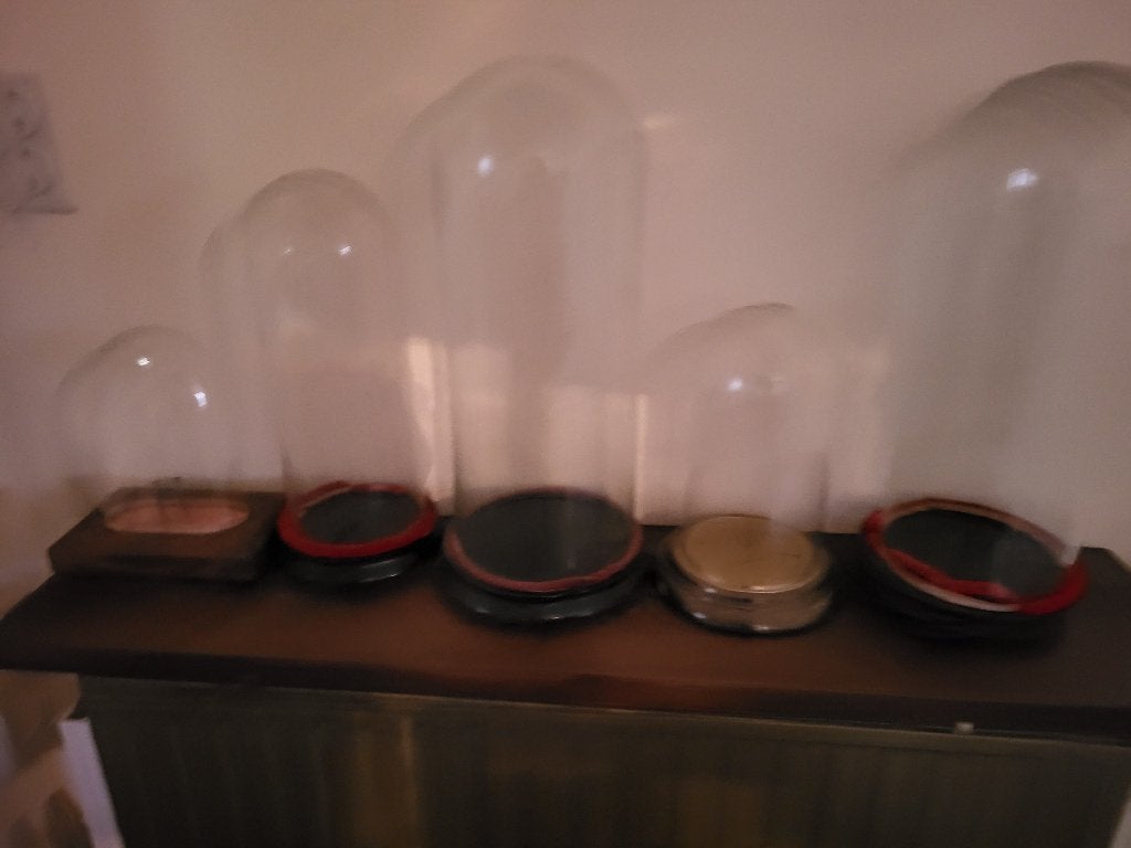 Stolpen, Glas, Ophalen, Gebruikt, Met voet