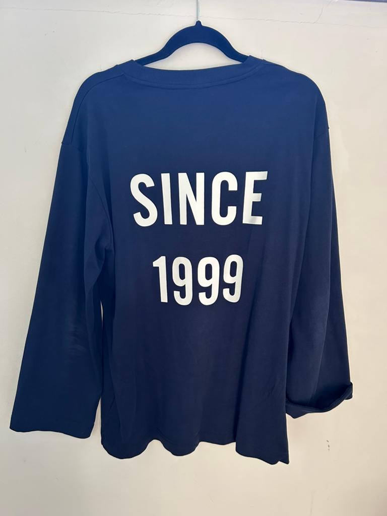 Baum und pferdgarten blauw logo shirt, Verzenden, Zo goed als nieuw, Maat 38/40 (M), Blauw