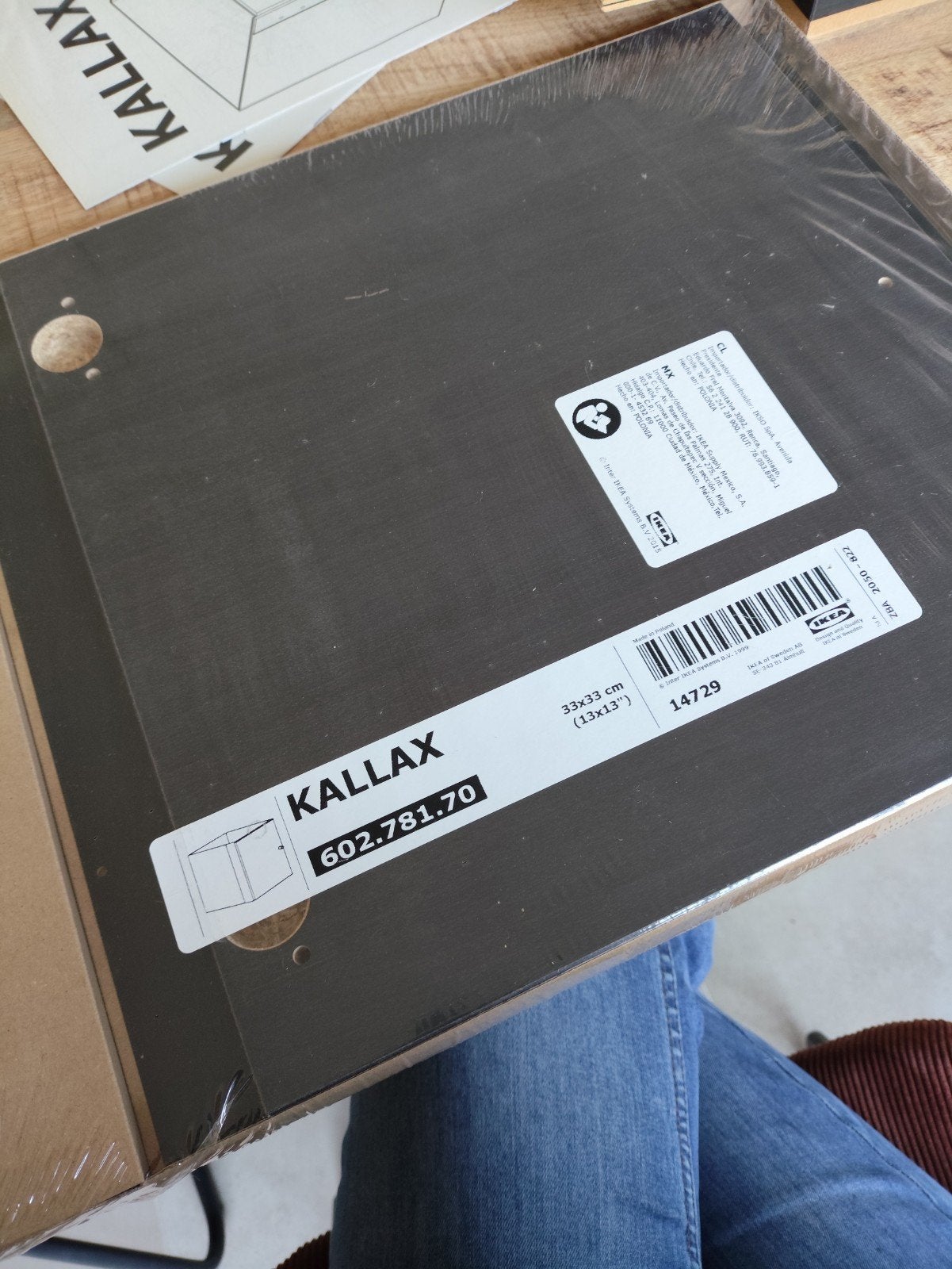 2x Kalax deur inzet zwartbruin, Ophalen, Nieuw
