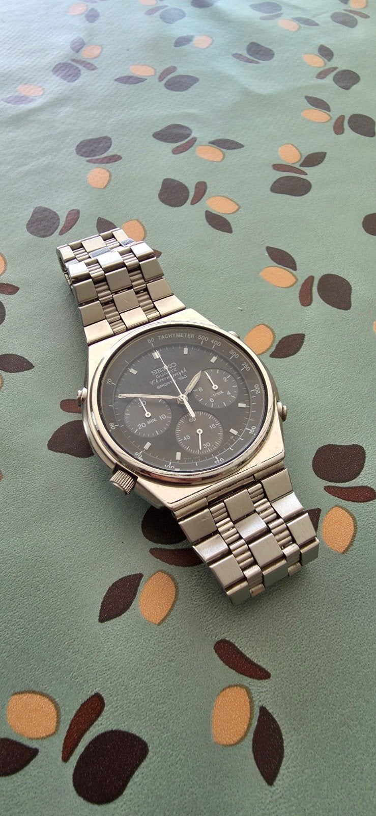 Seiko 7a28 - 7070, Gebruikt, Staal, Polshorloge, Ophalen of Verzenden
