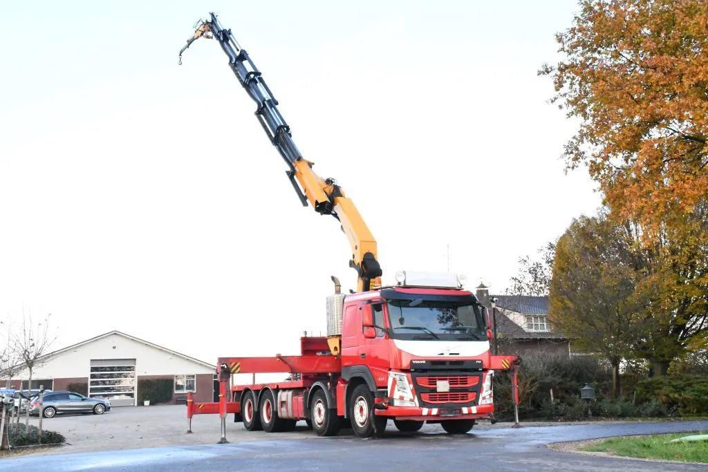 Volvo FM 460 PALFINGER 48TM!FLY-JIB! EURO6!TOP!ROOF/DACH/MON, Autos, Camions, Rouge, Achat, Euro 6, Entreprise