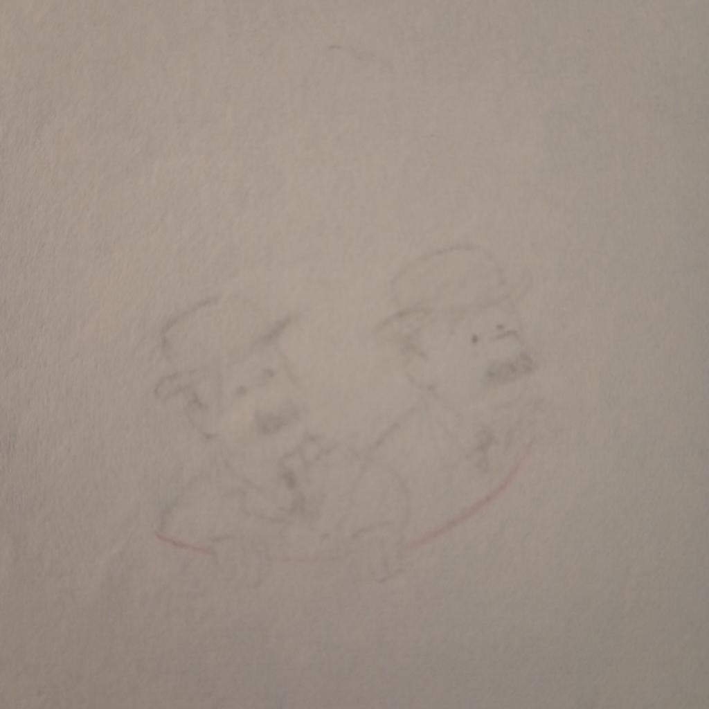 Ancien dessin original de Tintin, Enlèvement ou Envoi