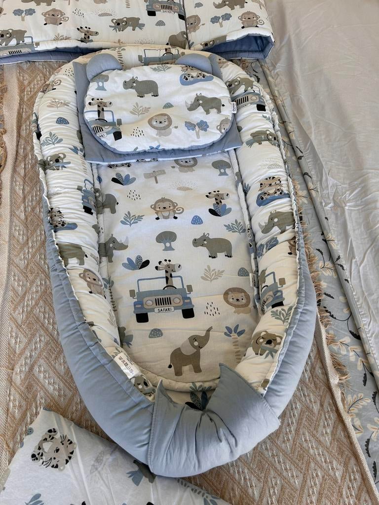 Luxe baby nestje + accessoires– complete set, Ophalen, Zo goed als nieuw