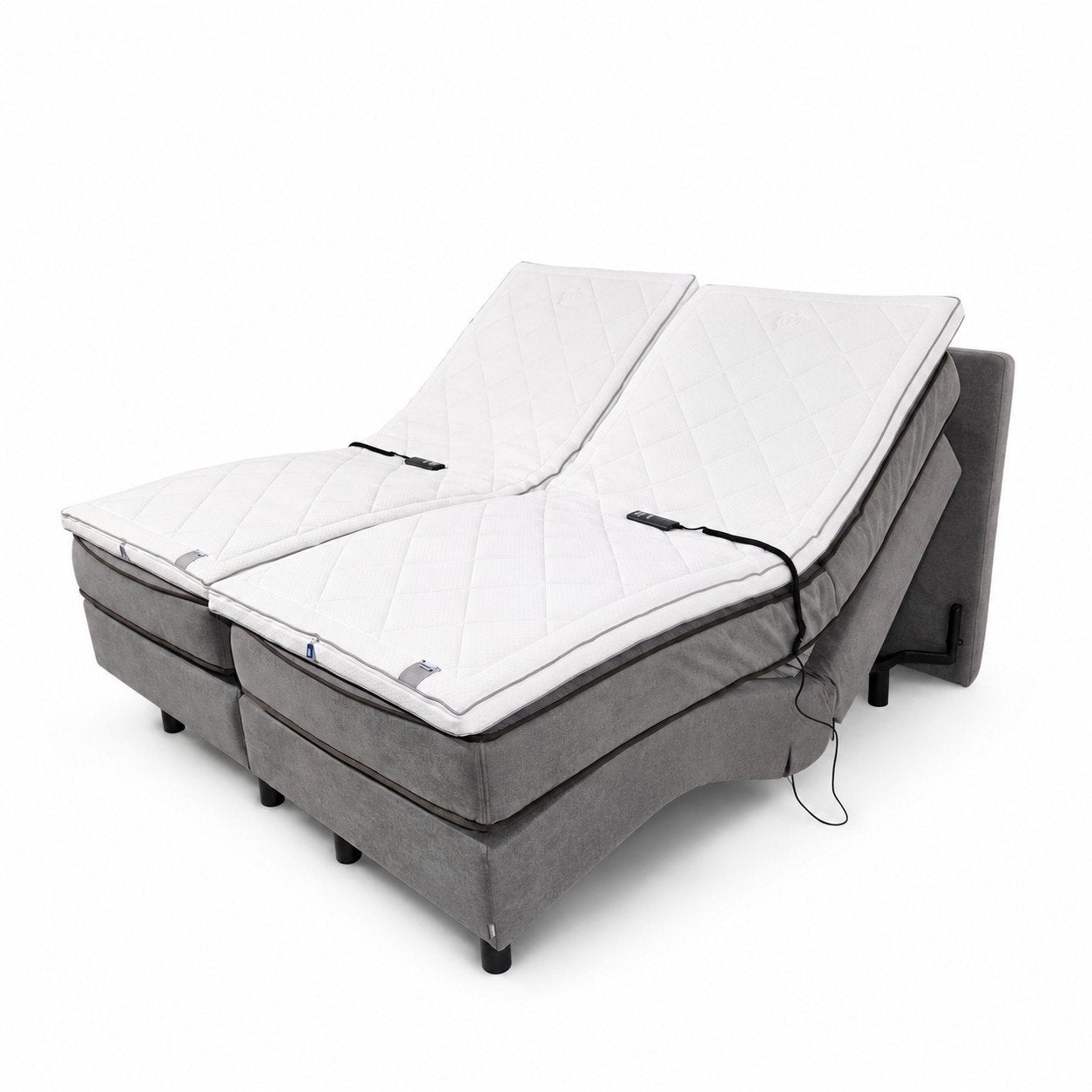 Auping Original Boxspring 180x210 Elektrisch Verstelbaar, Maison & Meubles, Chambre à coucher | Lits boxsprings, Gris, Enlèvement ou Envoi
