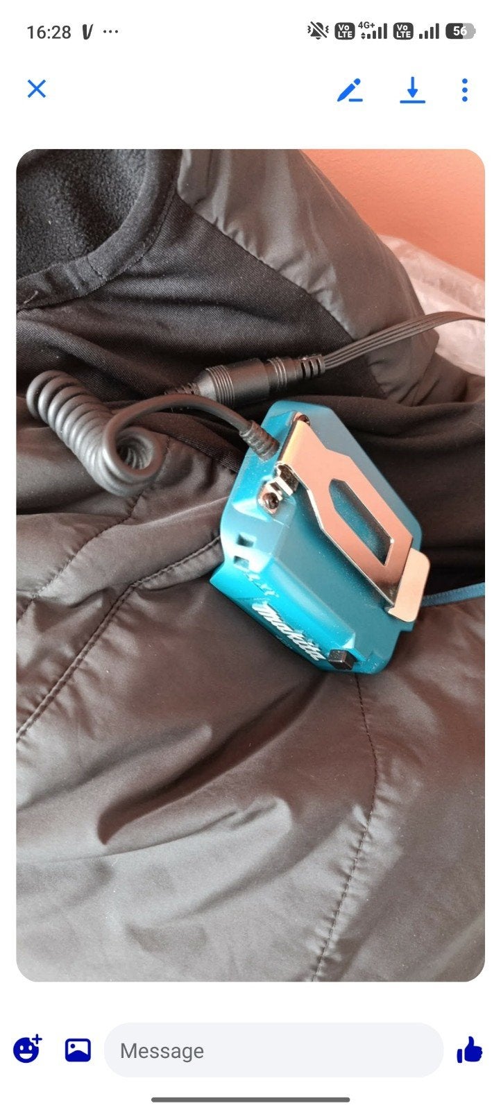 Makita verwarmde jas maat L (perfecte staat), Ophalen of Verzenden