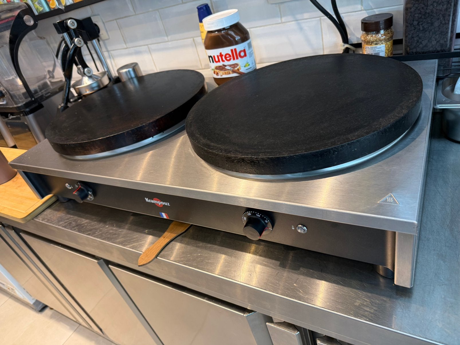 Crepiere double Krampouz 2* 40 cm, Electroménager, Enlèvement, Comme neuf
