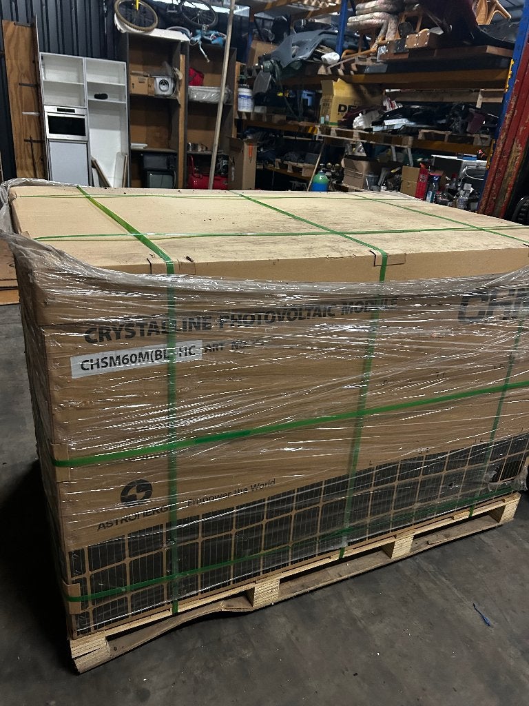 NIEUWE pallet zonnepalen FULL BLACK 325 wp, Doe-het-zelf en Bouw, Ophalen, Nieuw, Paneel, 200 wattpiek of meer